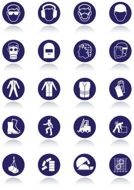 International communication signs for workplaces. clipart