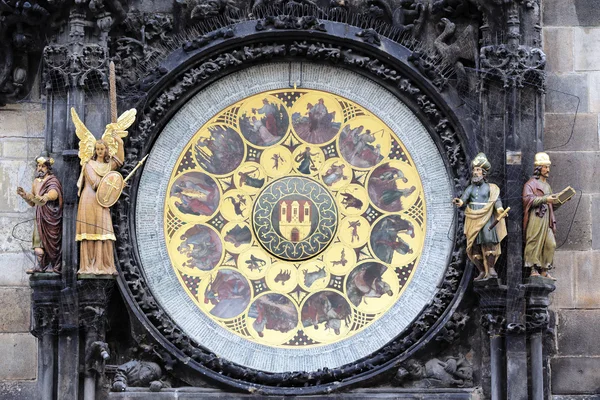 Del av Prag stjärntecknet klocka — Stockfoto