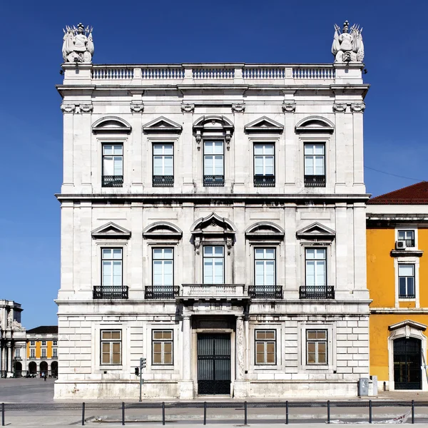 Facade of famous building in Lisbon — Stock Photo, Image