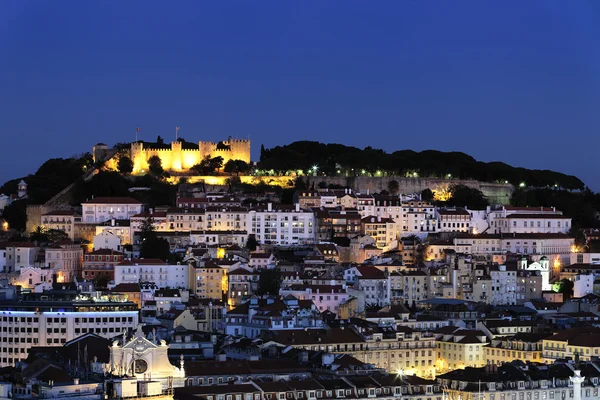 Lissabon bei Nacht — Stockfoto