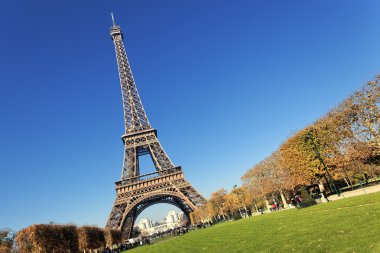 Eiffel Tower in autumn clipart