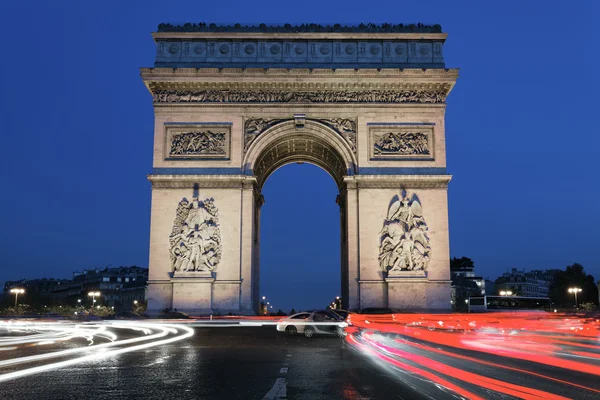 Arc de Triomphe by night — Stock Photo, Image
