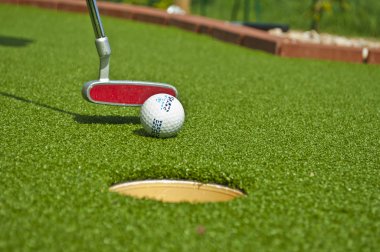 Detail of adventure golf game clipart