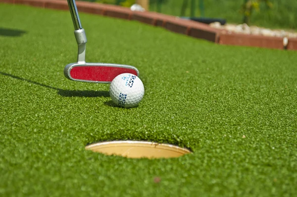 Деталь приключенческой игры в гольф — стоковое фото