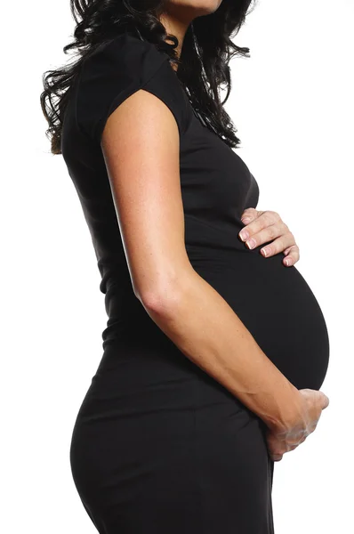 Beyaz hamile kadın — Stok fotoğraf
