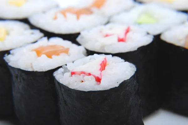 Белый рисовый суши — стоковое фото