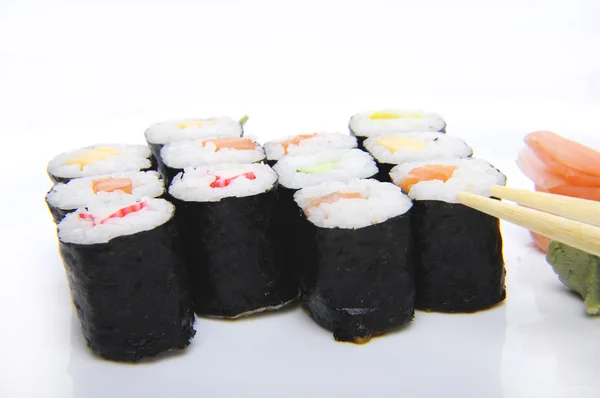 Sushi és botok Stock Kép