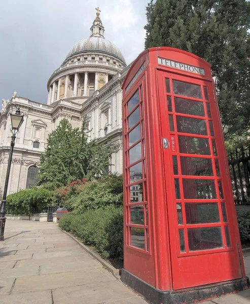 stock image London telephone box