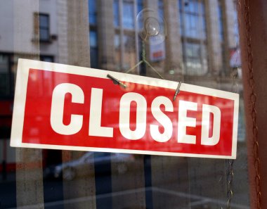 Closed sign clipart