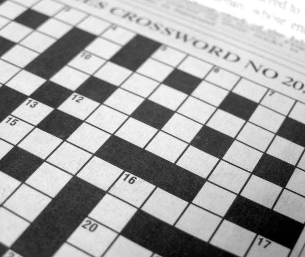 Crosswords részletesen십자 말 풀이 세부 사항 — 스톡 사진