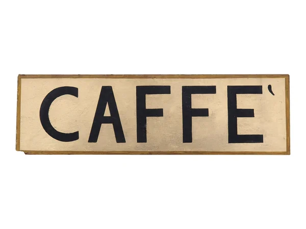 Caffe-Schild — Stockfoto