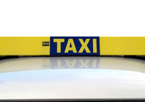 出租车的标志 — 图库照片