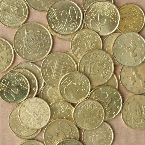 Euro-Münzen — Stockfoto