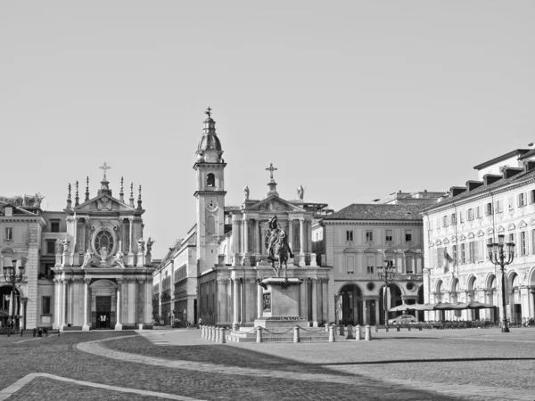 Piazza San Carlo, Турин — стокове фото