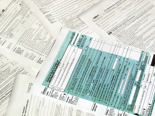 Formularze podatkowe — Zdjęcie stockowe