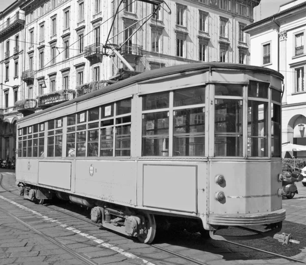 Vintage tram, Milaan — Stockfoto