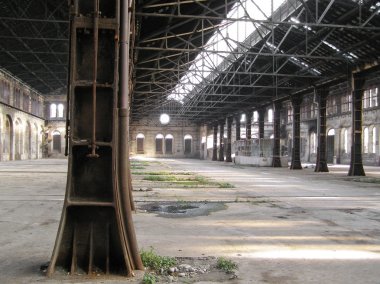 Abandoned factory clipart