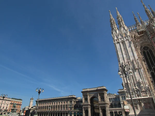 Piazza duomo, Milánó — Stock Fotó