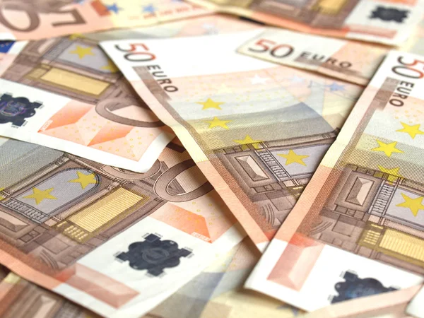 欧元 bankonotes 背景 — 图库照片