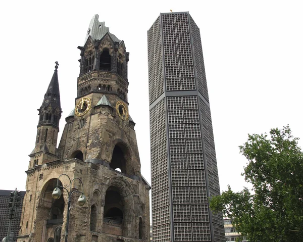 Zbombardowany Kościoła, berlin — Zdjęcie stockowe