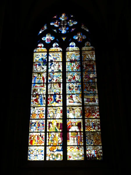 Gotická katedrála sklo — Stock fotografie