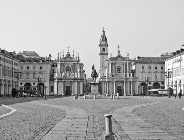 Piazza san carlo, Turyn — Zdjęcie stockowe