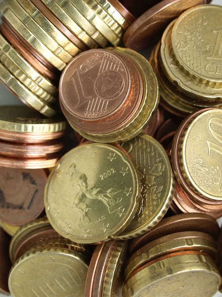 Φόντο κέρματα ευρώ — Φωτογραφία Αρχείου