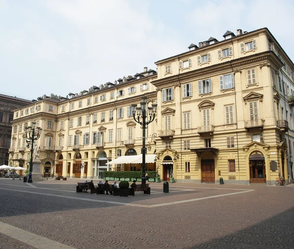 Piazza Carignano Torino — Foto Stock