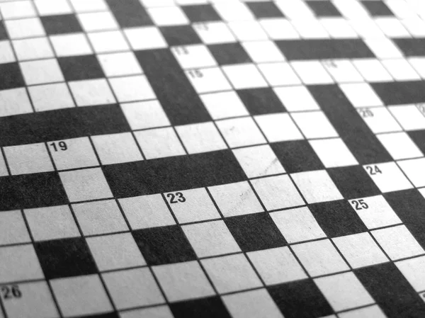 クロスワード パズル画像 — ストック写真