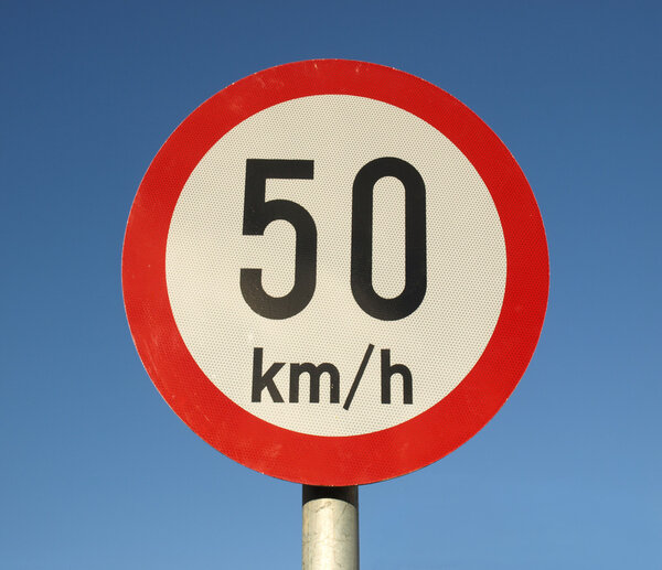 Speed limit sign