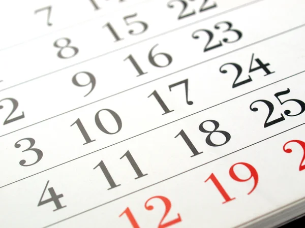 Immagine calendario — Foto Stock