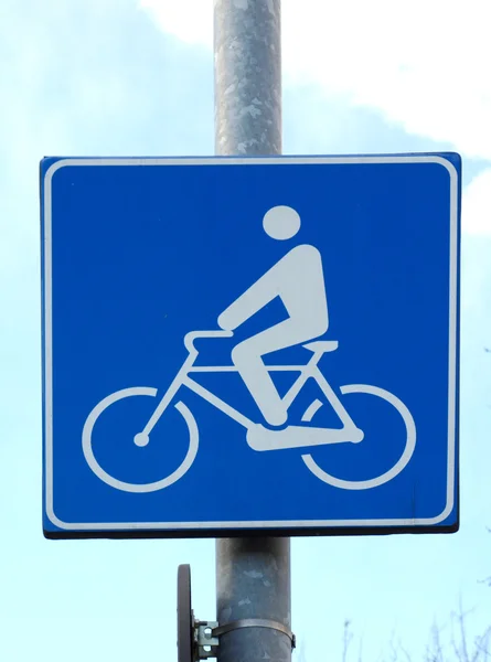 Señal de carril bicicleta — Foto de Stock