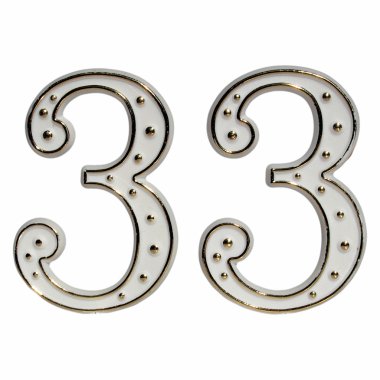 Thirty-three 33 clipart