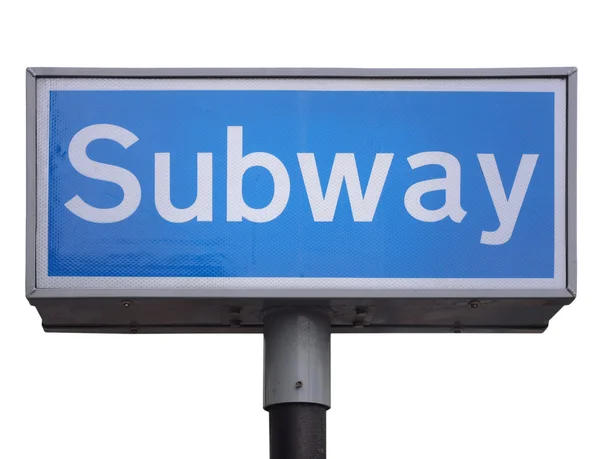Subway tecken — Stockfoto