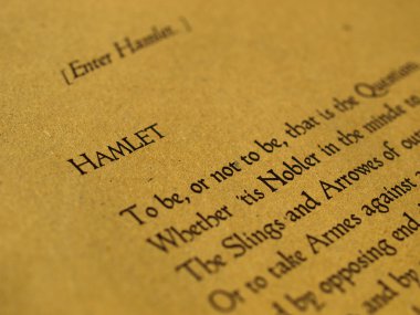 William Shakespeare Hamlet clipart