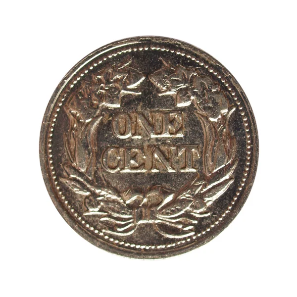 Ein-Cent-Münze — Stockfoto