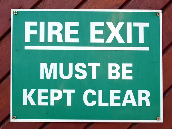 Fire exit sign — Stock Photo, Image