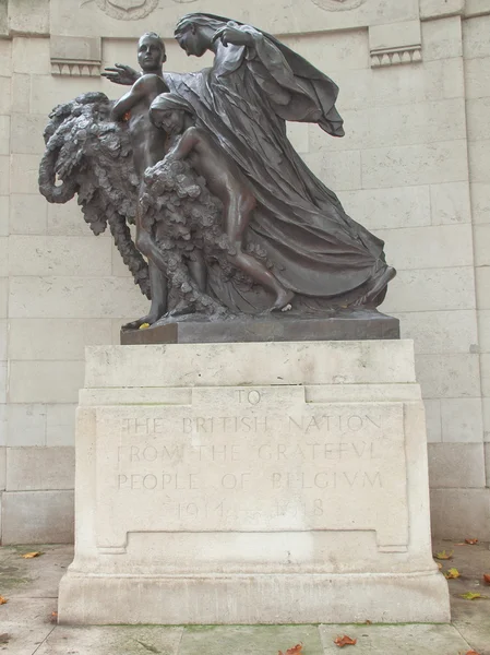 比利时纪念碑在伦敦 — 图库照片