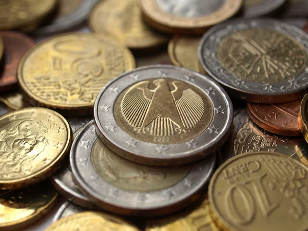 Euro coins — Stock Photo, Image