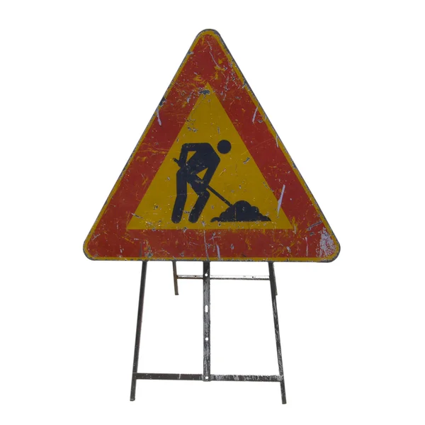 Road work sign — Stock Photo, Image