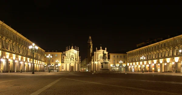 Piazza San Carlo, Turin — Stok fotoğraf