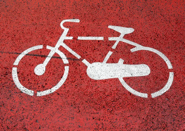 Знак велосипеда — стоковое фото