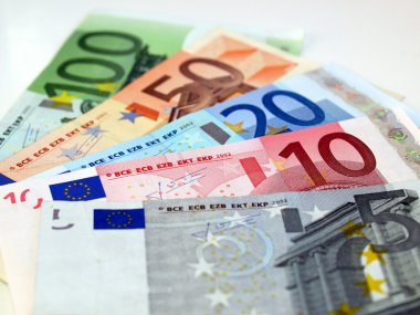 Euro note clipart