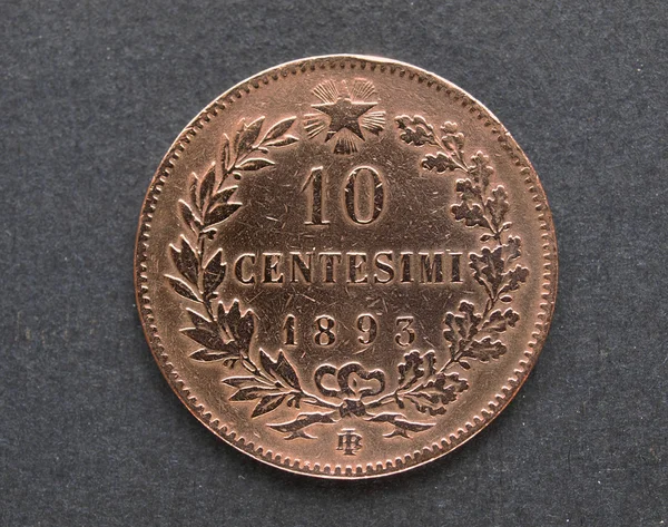 Итальянская монета — стоковое фото