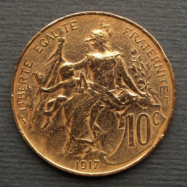 法国硬币 — 图库照片