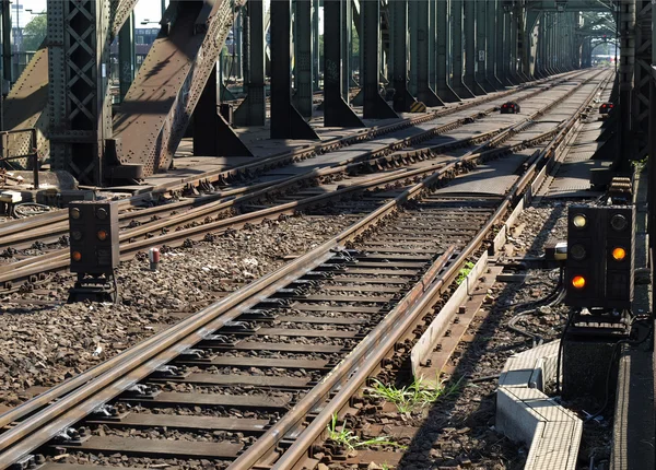 Järnvägen järnvägsspår — Stockfoto