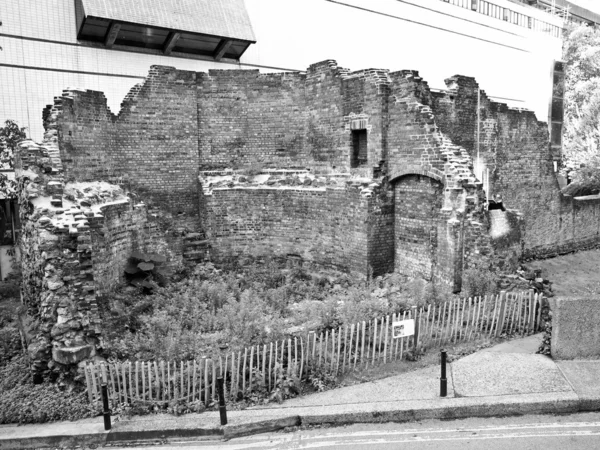 Roman Wall, London — 图库照片