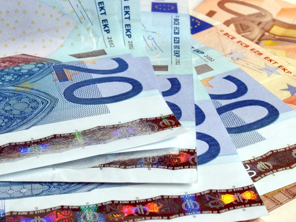 Euro bankonotes achtergrond — Stockfoto