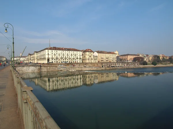 Pó folyó, Torino — Stock Fotó