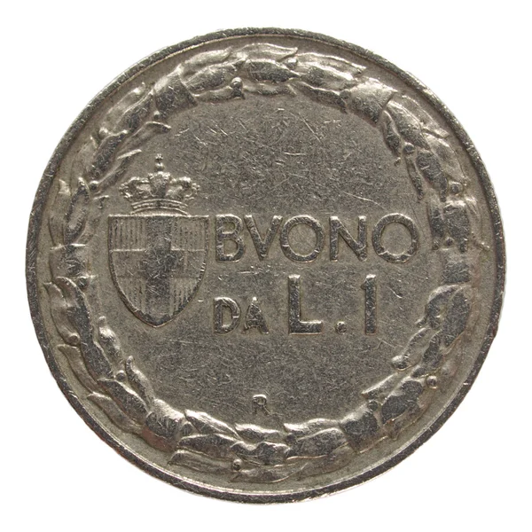 Итальянская монета — стоковое фото